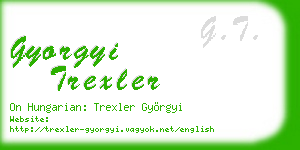 gyorgyi trexler business card