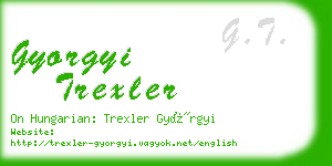 gyorgyi trexler business card